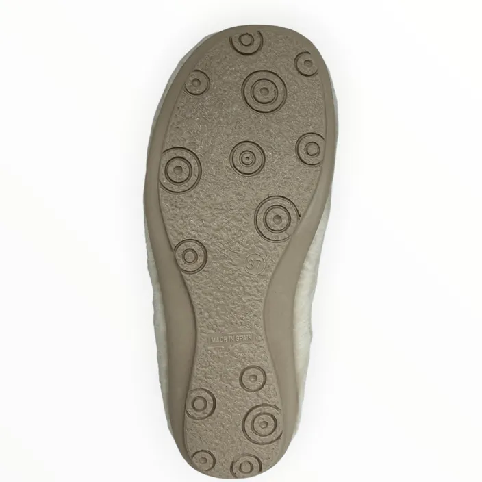 Slippers Mule Beige Textile