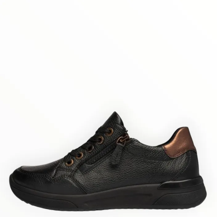 Ara Sneakers Cuir Noir