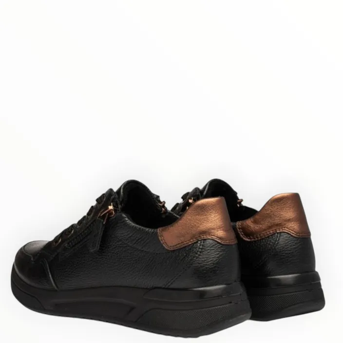Ara Sneakers Cuir Noir