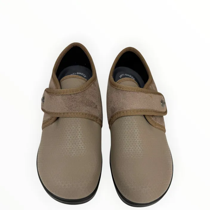 Fly Flot Slippers Taupe Textile