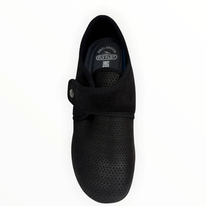 Fly Flot Slippers Textile Black