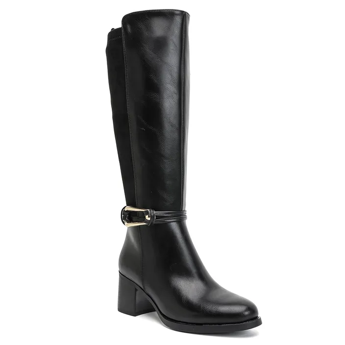 Marquiiz Boots Black with Buckle