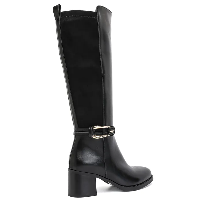 Marquiiz Boots Black with Buckle