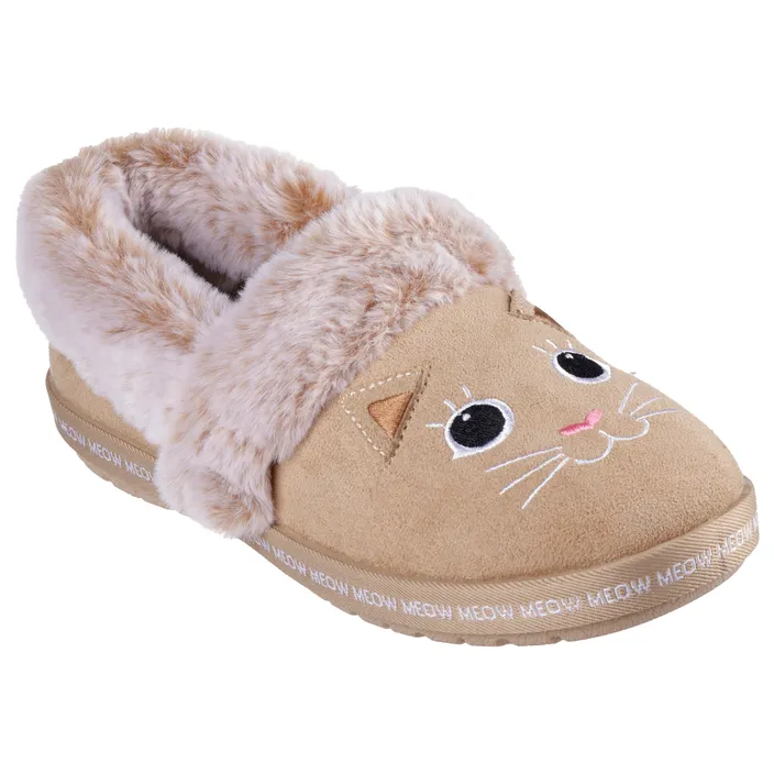 Skechers BOBS Too Cozy - Meow Pajamas Slippers Camel