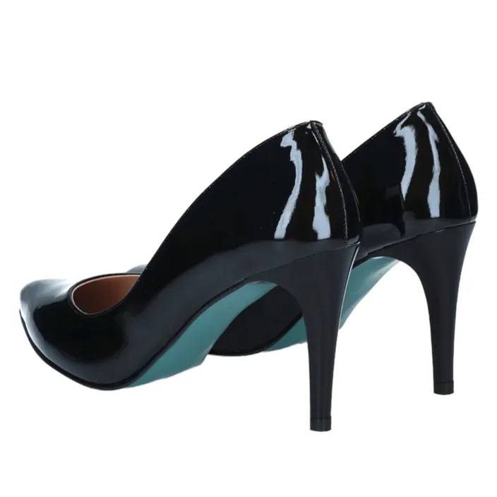 Giulia Escarpins Bleu Laqué